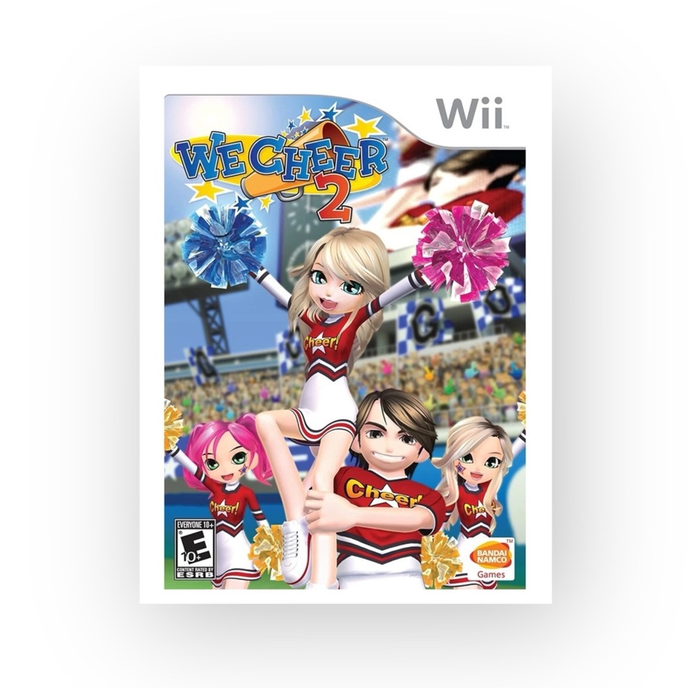 Nintendo Wii 🜸 We Cheer 2 Game 🜸 Original Case 🜸 Instruction Booklet 🜸 Test